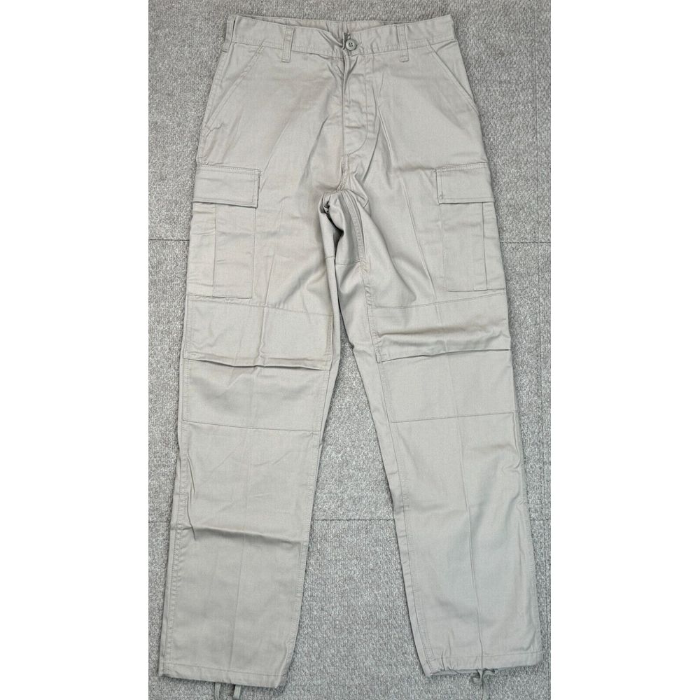 No-Comply Men's Skate Shop Beige Skateboarding Cargo Pants Size Small Regular